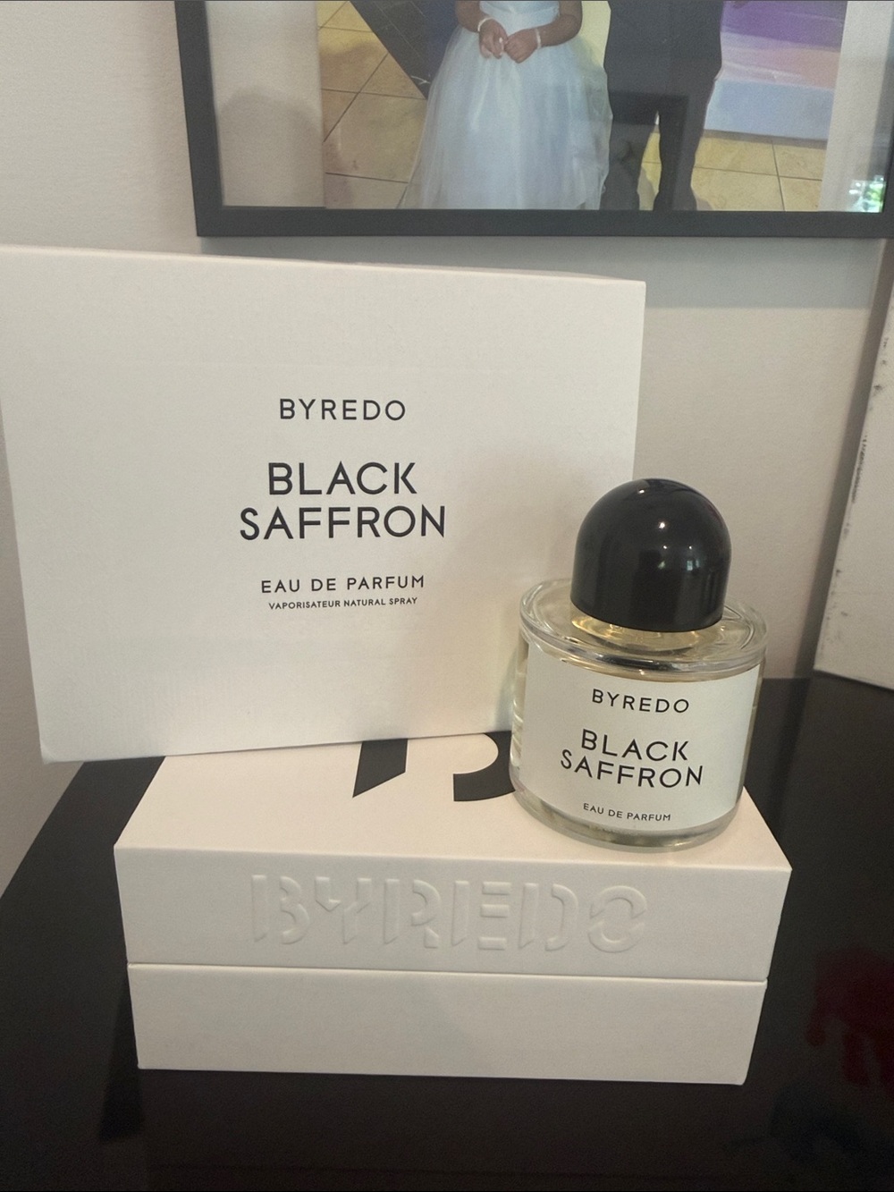 Byredo Black Saffron — Black & Clear Bottle 1.6 Fl oz. Sprayed only 10x